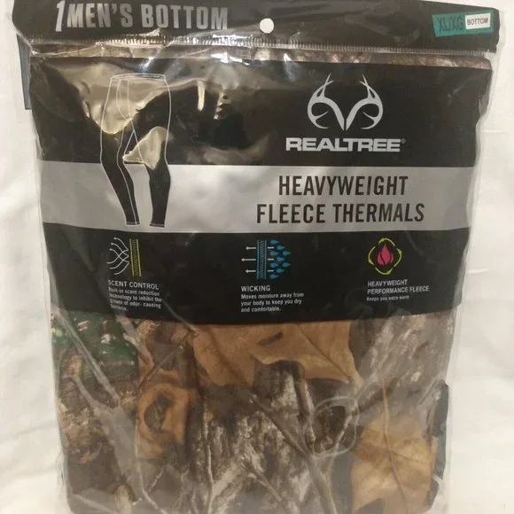 Heavyweight Fleece Men's Camo Thermal Underwear Base Layer